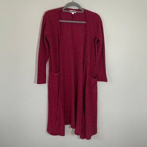 Lularoe long sleeve open front tunic duster cardigan sweater with‎ dual pockets